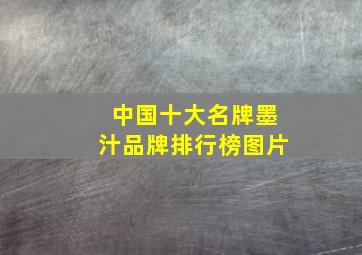 中国十大名牌墨汁品牌排行榜图片