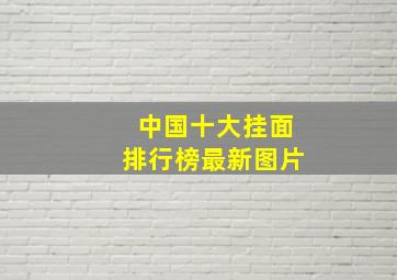 中国十大挂面排行榜最新图片