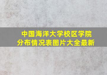 中国海洋大学校区学院分布情况表图片大全最新