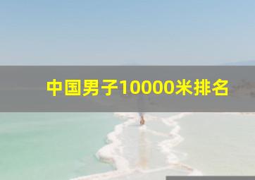 中国男子10000米排名