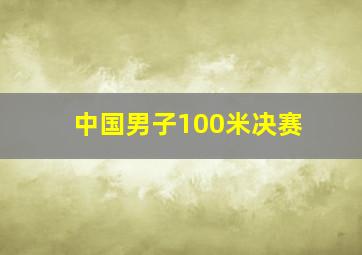 中国男子100米决赛