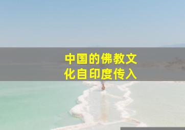 中国的佛教文化自印度传入