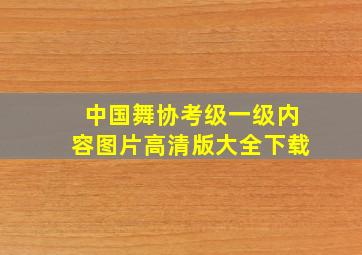 中国舞协考级一级内容图片高清版大全下载