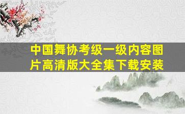 中国舞协考级一级内容图片高清版大全集下载安装