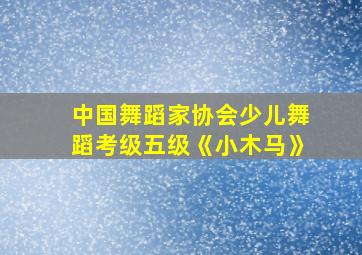 中国舞蹈家协会少儿舞蹈考级五级《小木马》