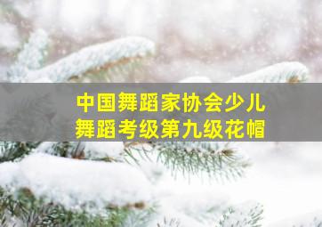 中国舞蹈家协会少儿舞蹈考级第九级花帽