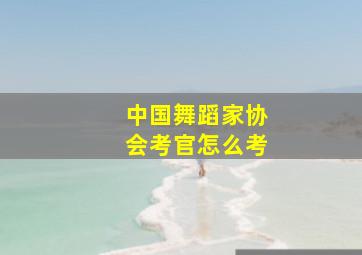 中国舞蹈家协会考官怎么考