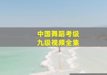 中国舞蹈考级九级视频全集