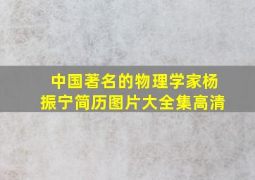 中国著名的物理学家杨振宁简历图片大全集高清