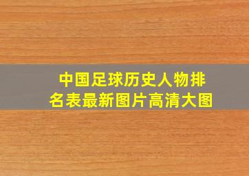 中国足球历史人物排名表最新图片高清大图