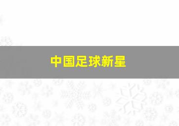 中国足球新星