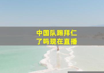 中国队踢拜仁了吗现在直播