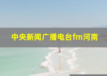 中央新闻广播电台fm河南