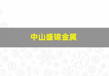 中山盛镱金属