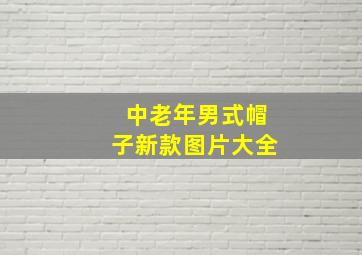 中老年男式帽子新款图片大全