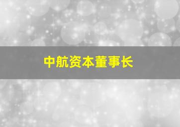 中航资本董事长