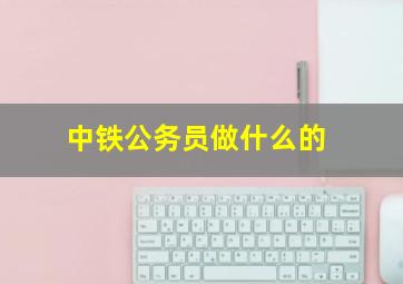 中铁公务员做什么的