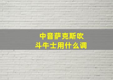 中音萨克斯吹斗牛士用什么调