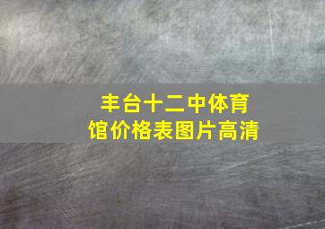 丰台十二中体育馆价格表图片高清