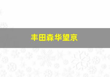 丰田森华望京