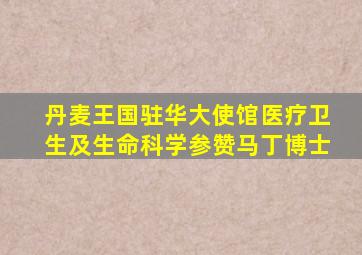 丹麦王国驻华大使馆医疗卫生及生命科学参赞马丁博士