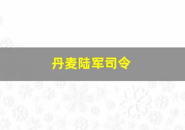 丹麦陆军司令