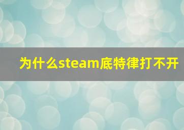 为什么steam底特律打不开