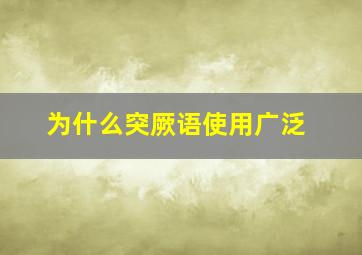 为什么突厥语使用广泛