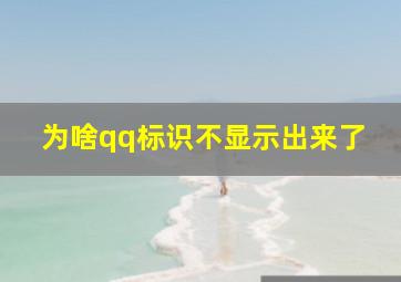 为啥qq标识不显示出来了