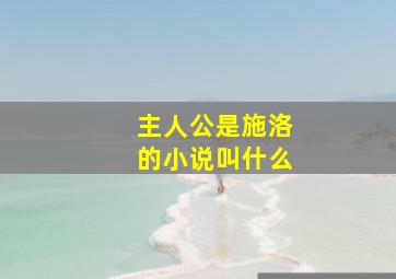 主人公是施洛的小说叫什么