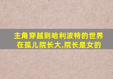 主角穿越到哈利波特的世界在孤儿院长大,院长是女的