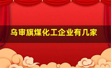 乌审旗煤化工企业有几家