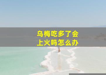 乌梅吃多了会上火吗怎么办