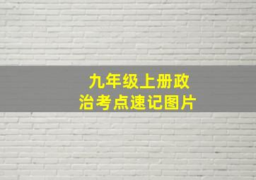 九年级上册政治考点速记图片