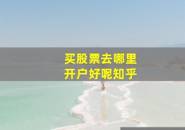 买股票去哪里开户好呢知乎