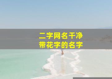 二字网名干净带花字的名字