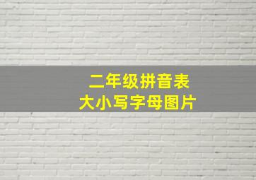 二年级拼音表大小写字母图片