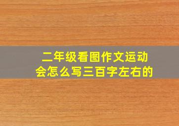 二年级看图作文运动会怎么写三百字左右的