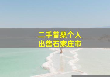 二手普桑个人出售石家庄市