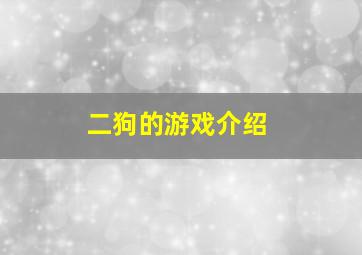 二狗的游戏介绍