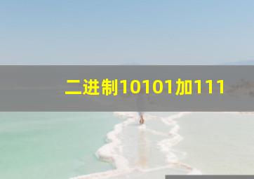 二进制10101加111