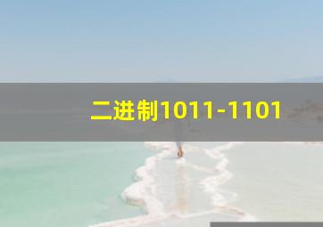 二进制1011-1101