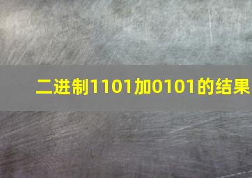 二进制1101加0101的结果