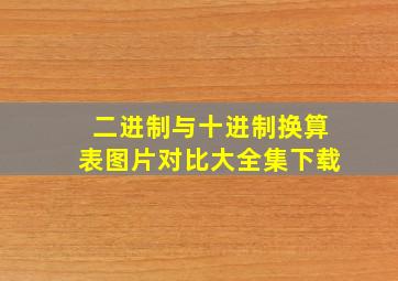 二进制与十进制换算表图片对比大全集下载