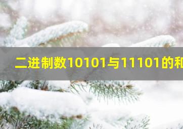 二进制数10101与11101的和为