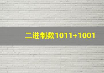 二进制数1011+1001