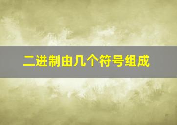 二进制由几个符号组成