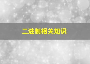 二进制相关知识