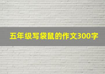 五年级写袋鼠的作文300字