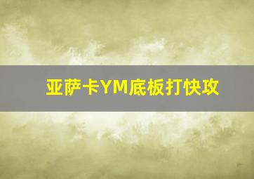 亚萨卡YM底板打快攻